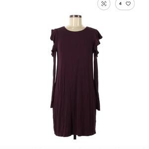 White House Black Market Burgundy Casual Dress Size M